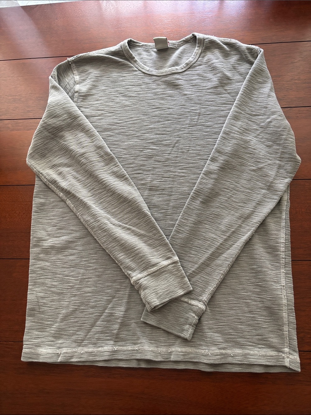 Lucky Brand Men's Long Sleeve Crewneck Shirt - Light Gray Size XL